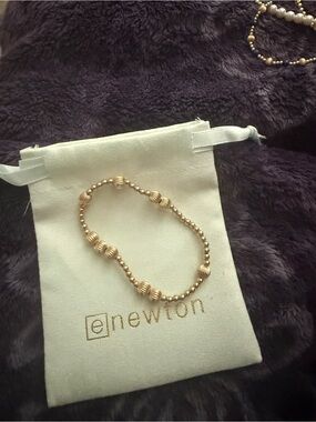 ENewton Gold Beaded Stretch Bracelet - Gold